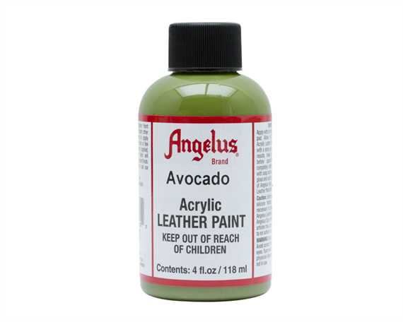 ANGELUS ACRYLIC PAINT AVOCADO #170 118ML USE ON LEATHER, VINYL OR FABRIC