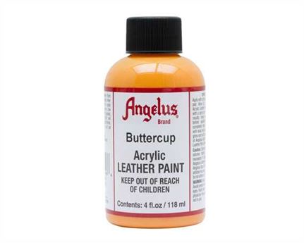 ANGELUS ACRYLIC PAINT BUTTERCUP #198 118ML USE ON LEATHER, VINYL OR FABRIC