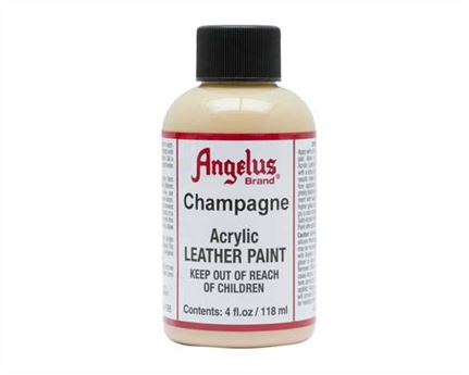 ANGELUS ACRYLIC PAINT CHAMPAGNE #156 118ML USE ON LEATHER, VINYL OR FABRIC