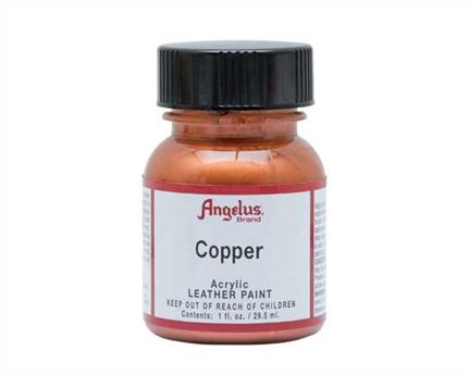 ANGELUS ACRYLIC PAINT COPPER #141 29ML USE ON LEATHER, VINYL OR FABRIC