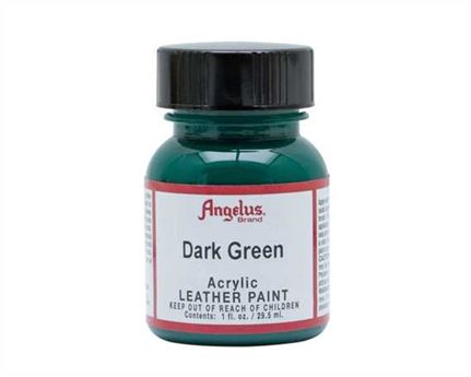 ANGELUS ACRYLIC PAINT DARK GREEN #171 29ML USE ON LEATHER, VINYL OR FABRIC