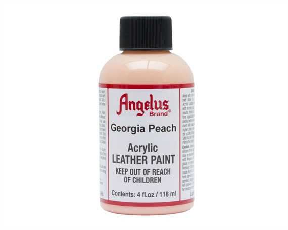 ANGELUS ACRYLIC PAINT GEORGIA PEACH #266 118ML USE ON LEATHER, VINYL OR FABRIC