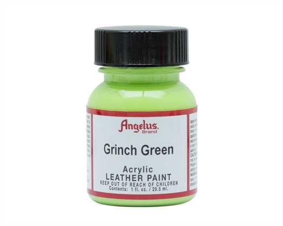ANGELUS ACRYLIC PAINT GRINCH GREEN #263 29ML USE ON LEATHER, VINYL OR FABRIC