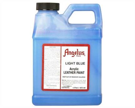 ANGELUS ACRYLIC PAINT LIGHT BLUE #041 (1 PINT) 473ML USE ON LEATHER, VINYL OR FABRIC