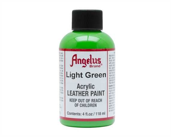 ANGELUS ACRYLIC PAINT LIGHT GREEN #172 118ML USE ON LEATHER, VINYL OR FABRIC