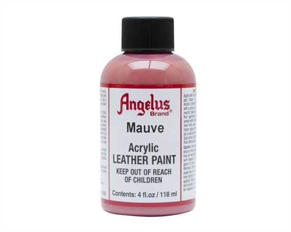 ANGELUS ACRYLIC PAINT MAUVE #169 118ML USE ON LEATHER, VINYL OR FABRIC