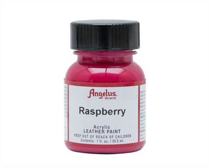 ANGELUS ACRYLIC PAINT RASPBERRY #268 29ML USE ON LEATHER, VINYL OR FABRIC