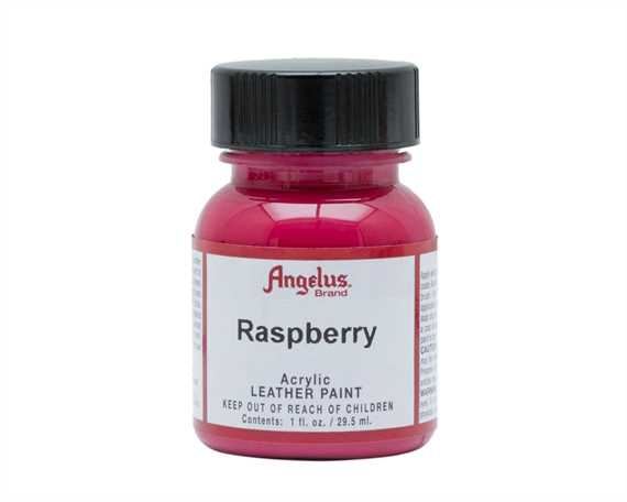 ANGELUS ACRYLIC PAINT RASPBERRY #268 29ML USE ON LEATHER, VINYL OR FABRIC