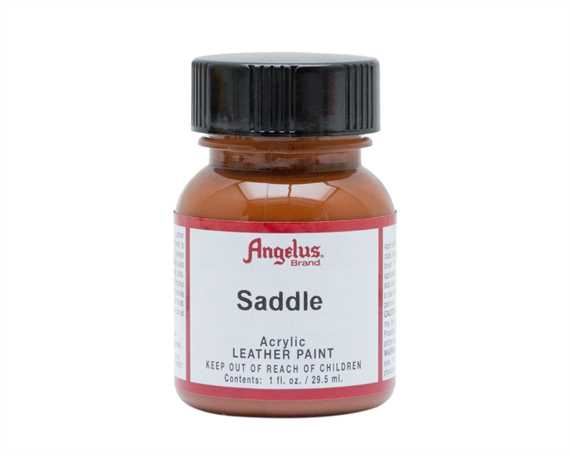 ANGELUS ACRYLIC PAINT SADDLE #027 29ML USE ON LEATHER, VINYL OR FABRIC