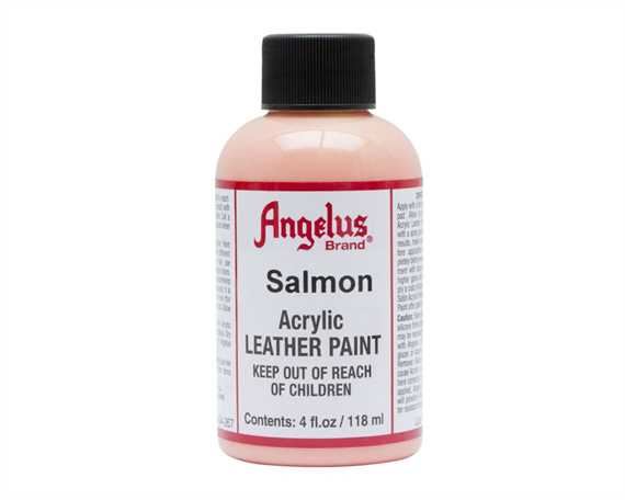 ANGELUS ACRYLIC PAINT SALMON #267 118ML USE ON LEATHER, VINYL OR FABRIC
