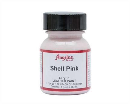 ANGELUS ACRYLIC PAINT SHELL PINK #191 29ML USE ON LEATHER, VINYL OR FABRIC
