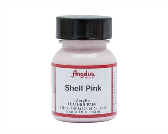 ANGELUS ACRYLIC PAINT SHELL PINK #191 29ML USE ON LEATHER, VINYL OR FABRIC