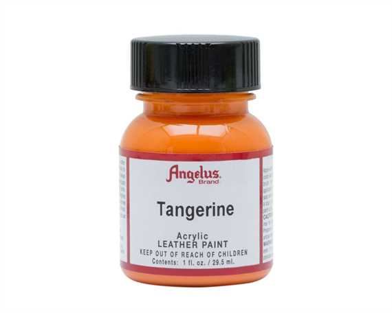 ANGELUS ACRYLIC PAINT TANGERINE #265 29ML USE ON LEATHER, VINYL OR FABRIC