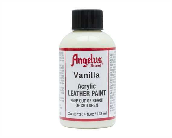 ANGELUS ACRYLIC PAINT VANILLA #160 118ML USE ON LEATHER, VINYL OR FABRIC