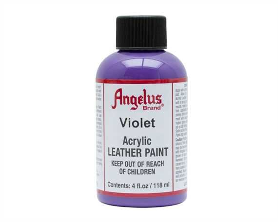 ANGELUS ACRYLIC PAINT VIOLET #178 118ML USE ON LEATHER, VINYL OR FABRIC