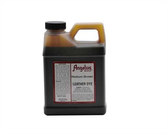 ANGELUS LEATHER DYE MED BROWN #023 1 PINT/473ML