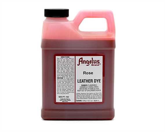 ANGELUS LEATHER DYE ROSE #192 1 PINT/473ML