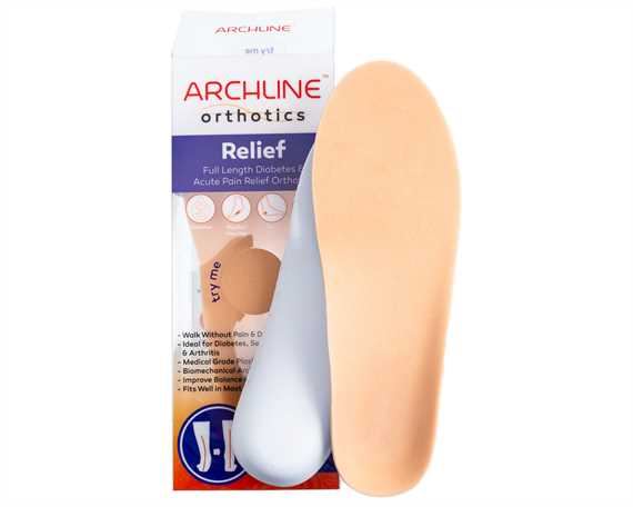 ARCHLINE ORTHOTIC DIABETIC RELIEF FOOTBED SIZE 36