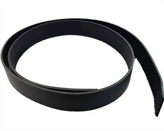 BELT STRAP BLACK 20MM WIDE 3MM THICK ITALIAN DOUBLE SHOULDER LONGER LENGTH
