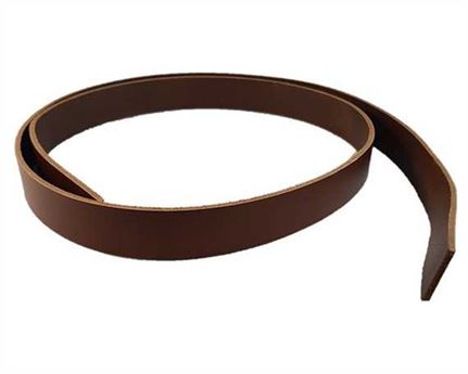BELT STRAP TAN 45MM WIDE 3MM THICK ITALIAN DOUBLE SHOULDER STANDARD LENGTH