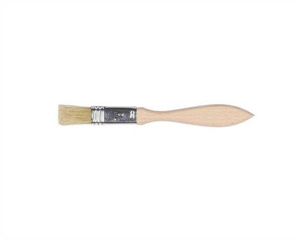 BRUSH FLAT & FLAT HANDLE 12MM NATURAL BRISTLE AND WOODEN HANDLE