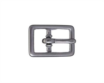 BUCKLE FULL BRIDLE NO ROLLER STAINLESS STEEL 12MM