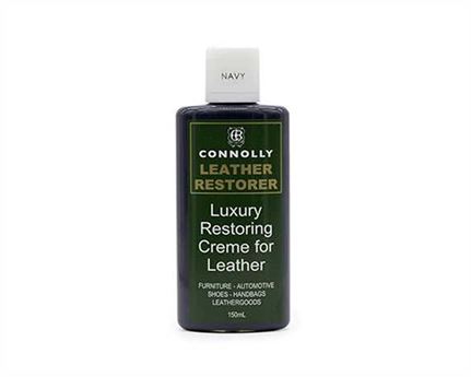 CONNOLLY LUXURY LEATHER RESTORING CREME NAVY 150ML