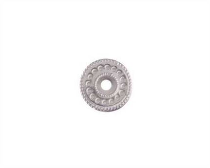 CONCHO ROUND CENTRE HOLE NICKEL PLATE 22MM