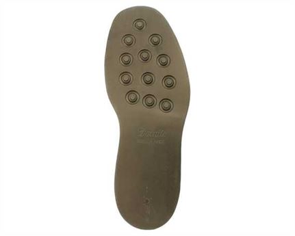 DAINITE STUDDED RUBBER SOLE SIZE 6 BROWN