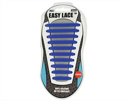 EASY LACE FLAT CARD 20 PCE BLUE