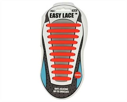 EASY LACE FLAT CARD 20 PCE RED