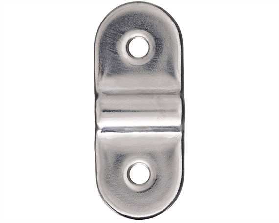 BAG DOCTOR HANDLE PLATE RAISED NICKEL PLATED 22MM