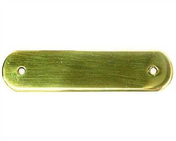 HEAD COLLAR/NAME PLATE BRASS 75X20MM
