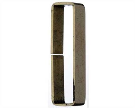 KEEPER LOOP FLAT POLISHED UNWELDED BRASS 32MM