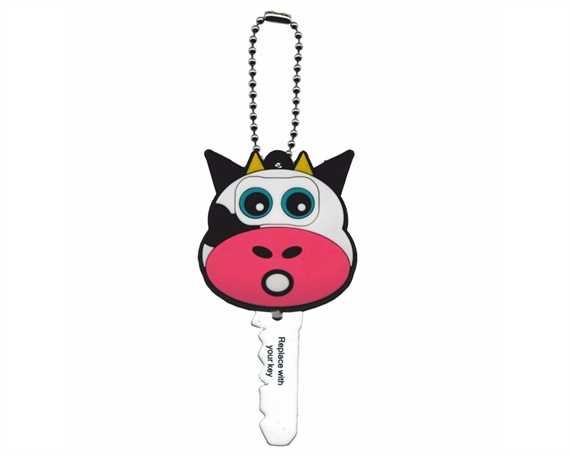KEY DUDE BLACK & WHITE COW KEY CAP WITH LED LIGHT