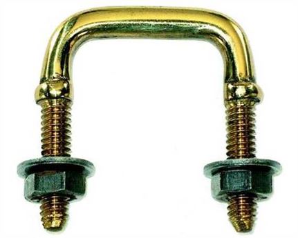 LOOP BELLY BAND BRASS WITH NUTS 30MM #6160