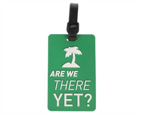 LUGGAGE LABEL PVC - ARE WE THERE YET?