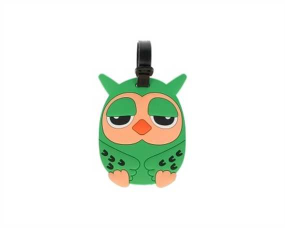 LUGGAGE LABEL PVC - OWL