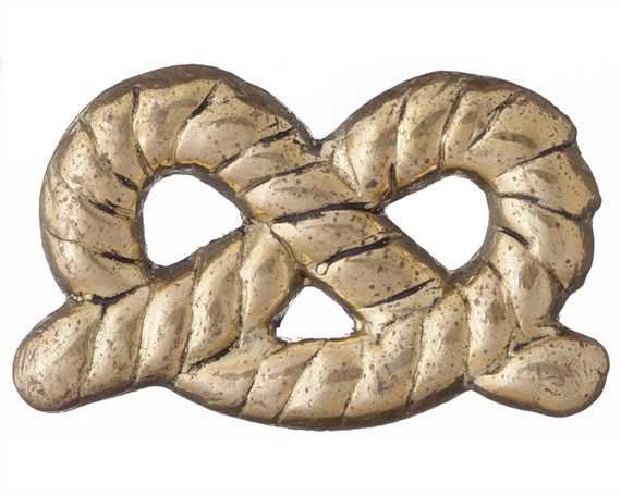 STAFFORDSHIRE KNOT ORNAMENTS BRASS 25MM
