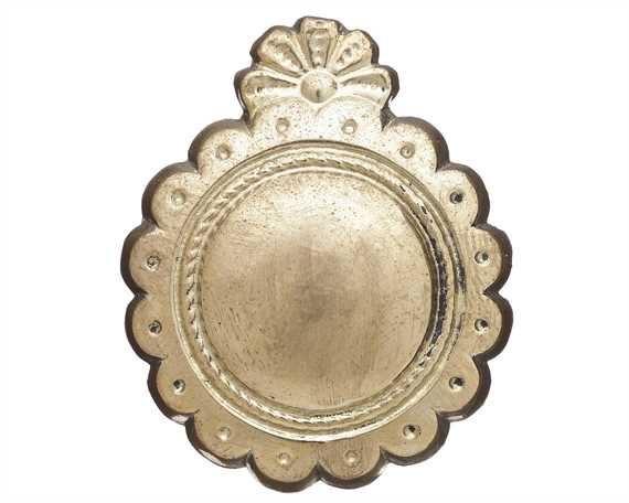 ORNAMENT LEAD FILLED BRASS ORNATE ROUND 38MM