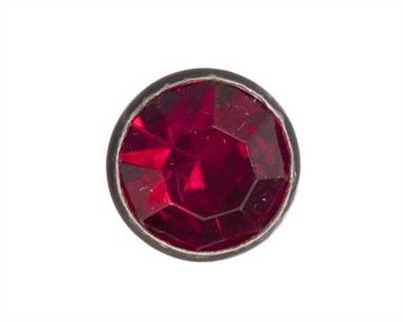 ORNAMENT CRYSTAL RED 7MM PKT 10