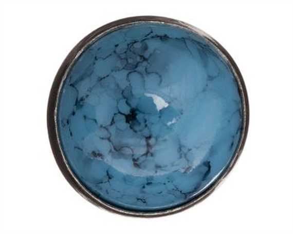 ORNAMENT CRYSTAL TURQUOISE 10MM PKT 10