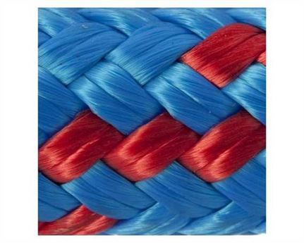 ROPE MARINE DOUBLE BRAID (PER L/MTR) 6MM BLUE WITH FLECK