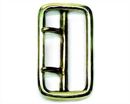 SAM BROWNE BUCKLE BRASS 2 TONGUE 56MM