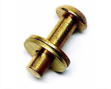 SAM BROWNE STUD LONG WITH WASHER BRASS