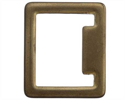 SQUARE STOP ENGLISH BRASS 16MM X 22MM