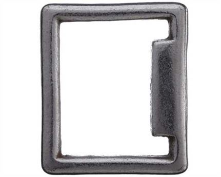 SQUARE STOP ENGLISH NICKEL PLATE 16MM X 22MM