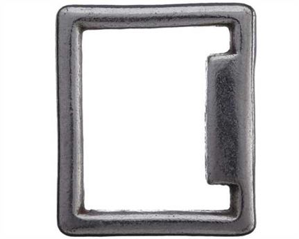 SQUARE STOP NICKEL PLATE 20MM X 25MM