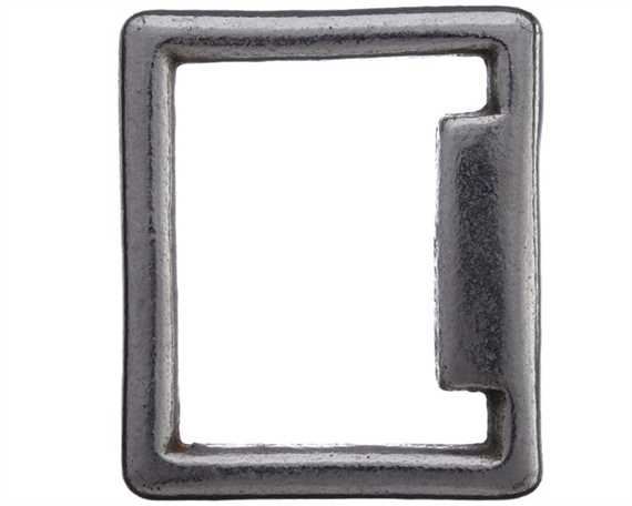 SQUARE STOP ENGLISH NICKEL PLATE 25MM X 32MM