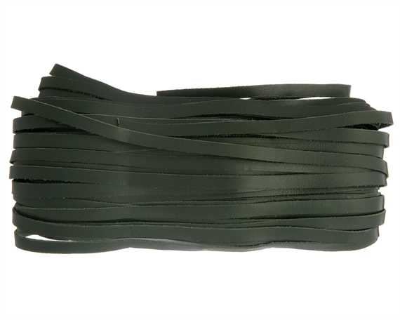 KANGAROO LACING FLAT 4.7MM GREEN 23M HANK AUSTRALIAN MADE